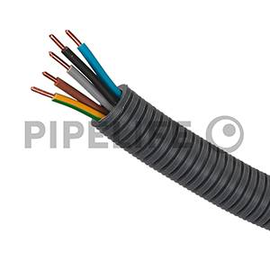 1310033192 Pipelife PX25Ye5x2,5 Ring 50m g/g,bl,br,sw,gr vorverdrahteter Schlauch Produktbild front M