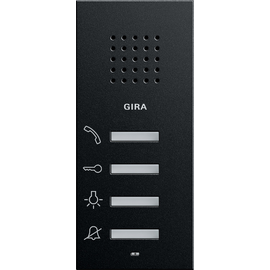 1250005 Gira Wohnungsstation AP System 55 Schwarz m Produktbild