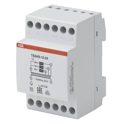 2CSM228695R0812 ABB 2CSM228695R0812 Klingeltransformator TS24/8-12-24 Produktbild Front View L