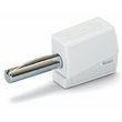 215-611 Wago Bananenstecker,für Buchsendurchmesser 4 mm,weiß Produktbild front S