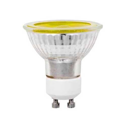 38281 Scharnberger+H. LED PAR16 GU10 230V 5W 250Lm gelb 38° Produktbild Front View L