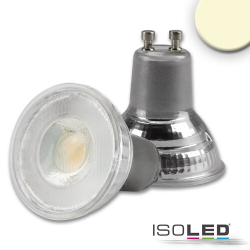 113976 Isoled GU10 LED Strahler 5W, 45°, prismatisch, warmweiß, dimmbar Produktbild