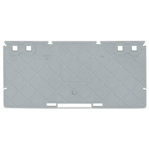 885-530 Wago Trennwand 2 mm dick 157MM BREIT, grau Produktbild Front View L