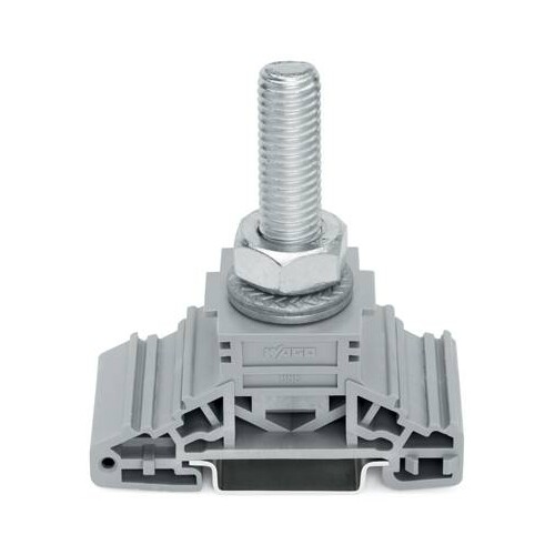 885-112 Wago Bolzenklemme grau Produktbild Front View L