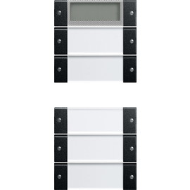 2145005 Gira Wippenset 5f Plus (2+3) BSF System 55 Klar/Schwarz m Produktbild front M