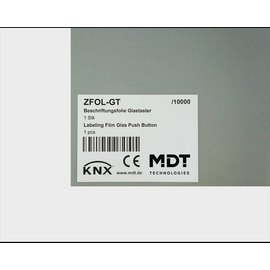 ZFOL-GT MDT Beschriftungsfolie für Glastaster Plus Produktbild