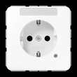 CD1520BFNAKOWW Jung SCHUKO® Steckdose m. NA u. Funktionsanzei Produktbild front S