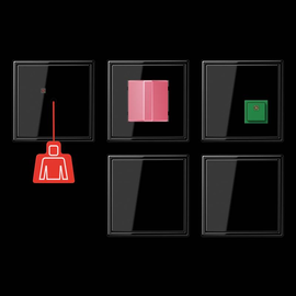 NRSLS0834-2SW Jung Notrufset Produktbild front M