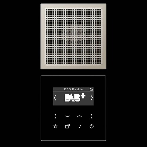 DABES1 Jung Smart Radio DAB+ Set Mono Produktbild Front View L