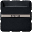 0140005 Gira Hotel Card Taster Wechsler (bel.) BSF System 55 Schwarz m Produktbild