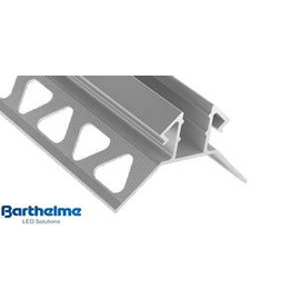 62398162 Barthelme Profil Aluminium LUGANO Außeneck 10mm und Abdeckung 2m Produktbild