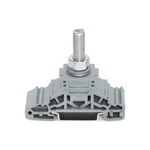 885-108 Wago Bolzenklemme,seitliche Beschriftungsaufnahmen,für Tragschiene  Produktbild Front View L