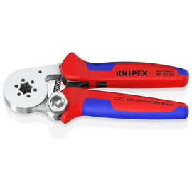 97 55 14 SB Knipex Selbsteinst. Crimpzange f.Aderendhuelsen Produktbild