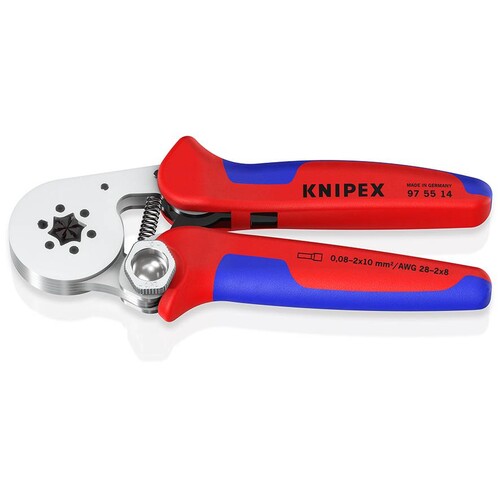 97 55 14 SB Knipex Selbsteinst. Crimpzange f.Aderendhuelsen Produktbild