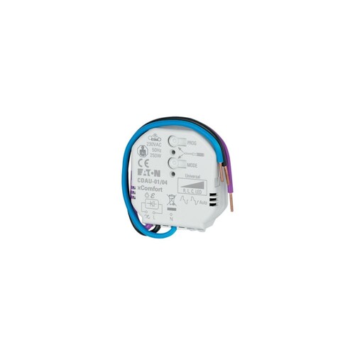 182443 Eaton CDAU-01/04 Dimmaktor R/L/C/LED, 0-250W, 230VAC, Un Produktbild Front View L