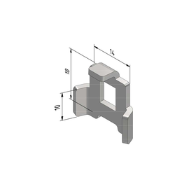 13555 Trayco MT MC SS316 Gitterrinne Befestigungsklemme Edelstahl Produktbild