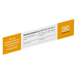 7214734 Obo KS K DE Kennzeichnungsschild für Kanalsysteme Polyvinylchlorid Produktbild