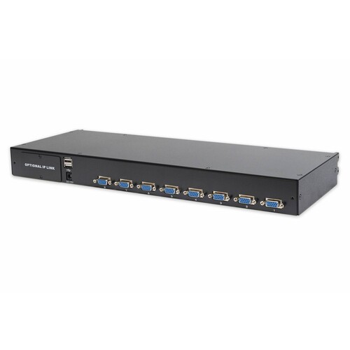 DS-72213 Digitus Modularer KVM Switch, 8-Port Produktbild Front View L