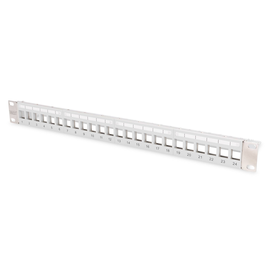 DN-91410-LF Digitus Modulares Patchpanel für Keystone Jacks 1HE unbestückt Produktbild front M