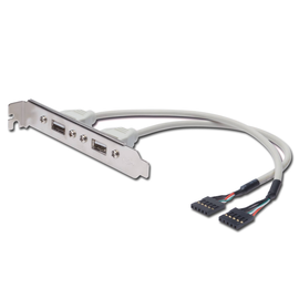 AK-300301-002-E Digitus USB-Slotblechkabel Produktbild front M