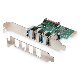 DS-30221-1 Digitus 4 Port USB 3.0 PCI Express-Karte Produktbild