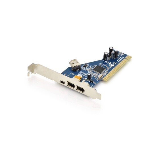 DS-33203-2 Digitus Firewire A Add on Karte PCI Produktbild Front View L