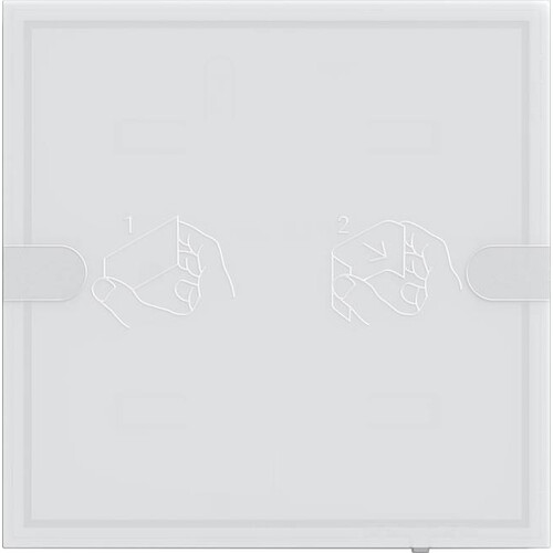 5001003 Gira KNX Tastsensor 4 Komfort TS4 weiß 1-fach Produktbild Front View L