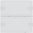 5002003 Gira KNX Tastsensor 4 Komfort TS4 weiß 2-fach Produktbild front S