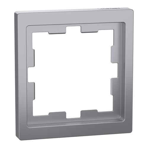 MEG4010-6536 Schneider E. D Life Rahmen, 1fach, Edelstahl Produktbild Front View L