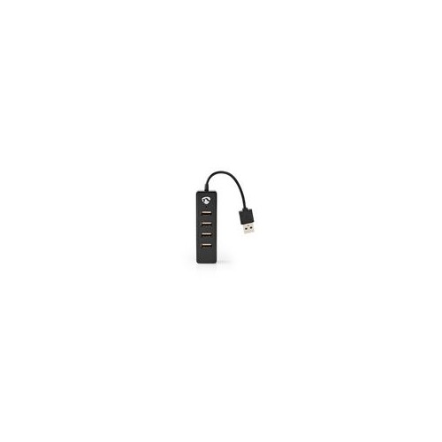 UHUBU2420BK USB-Hub | 4-Port | USB 2.0 | Schwarz Produktbild Front View L