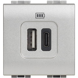 NT4287C2 Bticino Living Light USB A+C Lademodul 2 M Tech Produktbild