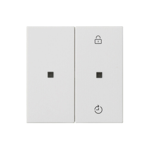549327 Gira Gira eNet Funk Bedienaufs. Memory System 55 Reinweiß m Produktbild Front View L