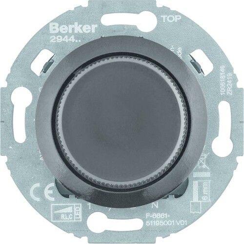 294411 Berker Serie 1930 Universal Drehdimmer 420 W / LED 100 W Produktbild Front View L