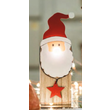 524673 Hellum LED Holz Weihnachtsmann mit leuchtender Nase Produktbild