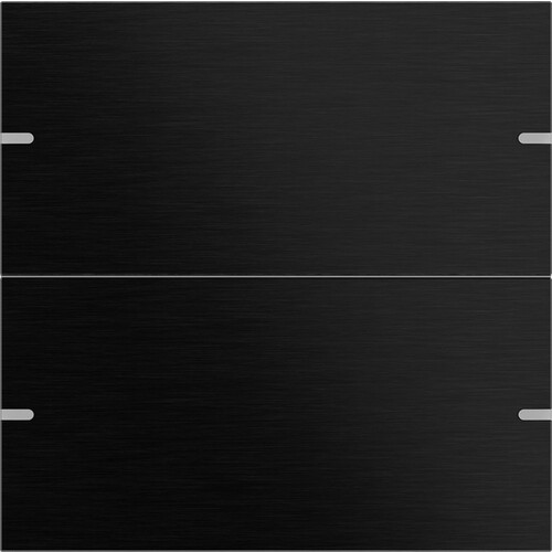 5022126 Gira Wippenset Tastsensor 4 TS4 Alum.Schwarz 2-fach Produktbild Front View L