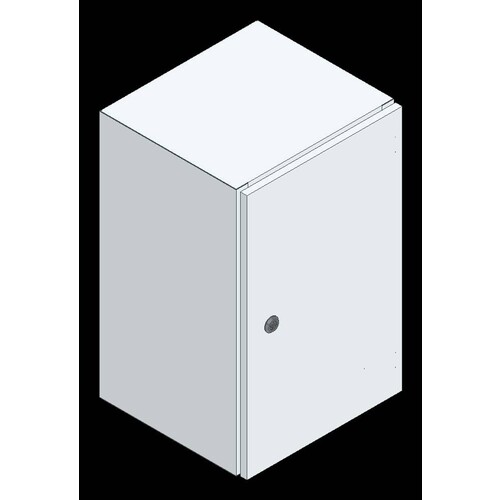 RM-3860/350 Mehler kompakter Wandschrank Kleinformat IP66 B380xHx600xT350mm Produktbild Front View L