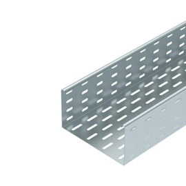 6060609 Obo MKS 110 FT Kabelrinne MKS gelocht 110x100x3000 Stahl tauchfeuerve Produktbild front M