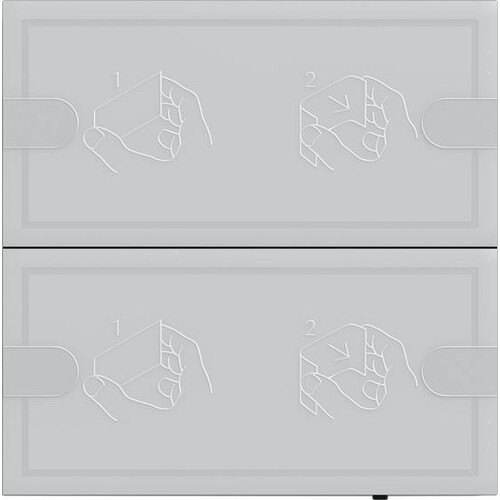 5002028 Gira KNX Tastsensor 4 Komfort TS4 Anthrazit 2-fach Produktbild Front View L