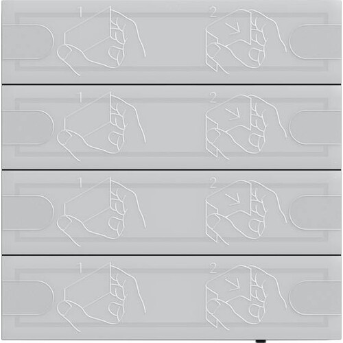 5004028 Gira KNX Tastsensor 4 Komfort TS4 Anthrazit 4-fach Produktbild Front View L