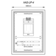 HAS-UP-4 Mehler Hausanschlusskasten UP Nische B590xH780xT245 Produktbild