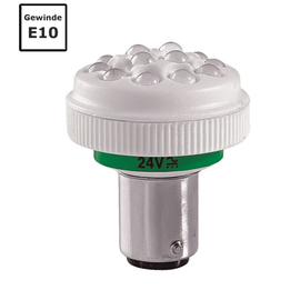 29798 Sirena LED Lampe Ba15d LD145F EXL 24V grün Produktbild front M