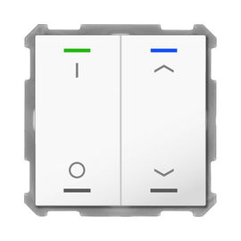 BE-TAL63T2.D1 MDT Taster Light 63 2 fach, RGBW, mit Temperatursensor, Reinw Produktbild