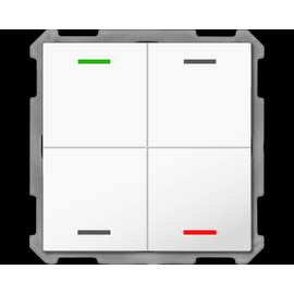 BE-TAL63T4.01 MDT Taster Light 63 4 fach, RGBW, mit Temperatursensor, Reinw Produktbild