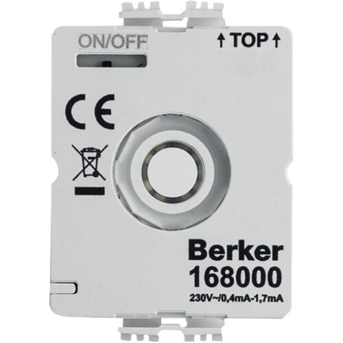 168000 Berker BERKER LED Modul Drehschalter mit N-Leiter Produktbild Front View L