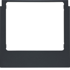 13197006 Berker Designrahmen eckig anthrazit, matt Produktbild front M