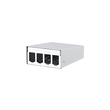 130861-0402-E Metz Connect Modul AP Gehäuse 4 Port reinweiß RAL9010 Produktbild front S
