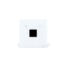 40641 Etherma Design Einbauthermostat mit 2 Relaisausgängen, 16 A, 18 27 °C, Produktbild front M