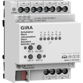 502300 Gira Schalt /Jal.aktor 6f/3f 16 A REG Std KNX Secure Produktbild