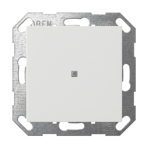 517103 Gira KNX Taster Wippe 1f System 55 Reinweiß Produktbild Front View L