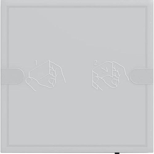 5001028 Gira KNX Tastsensor 4 Komfort TS4 Anthrazit 1-fach Produktbild Front View L
